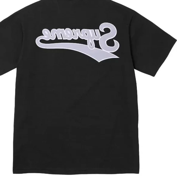 Black TEE WARDS XL BACK SS24 S L M and White 0705